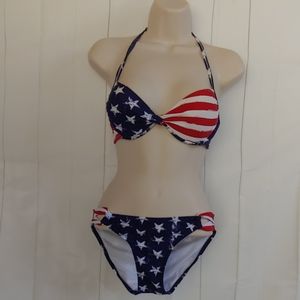 Exhilaration Flag Bikini Set